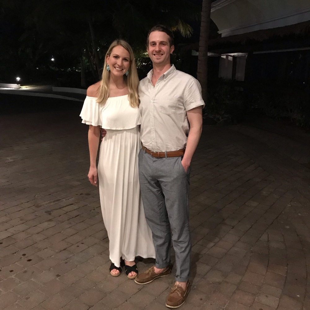 Off the Shoulder white maxi dress